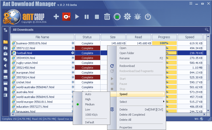 Ant Download Manager Crack 2.1.1 Build 76117 Latest Version