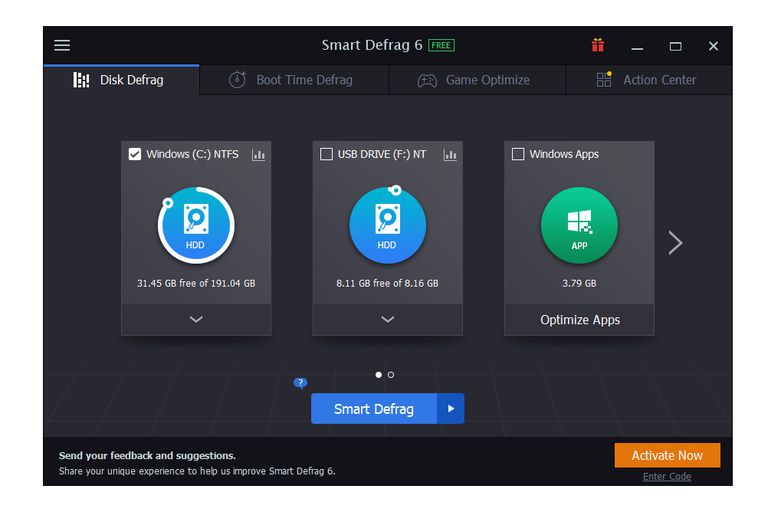 IObit Smart Defrag Pro 9.0.0.307 + Key Latest Version